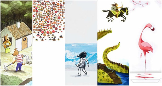 Cinque bei libri per bambini senza testo
