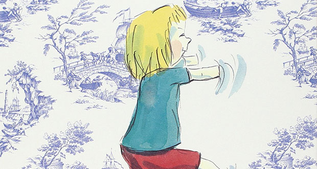 Libri per bambini senza stereotipi: particolare della copertina del libro «Luna e la camera blu» (Babalibri)